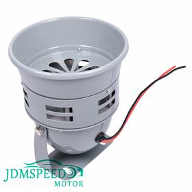 Jdmspeed Motor 630128466015 Powder Coated Rotary Siren Horn Vintage Rat Rod Fire Truck Police Car 5 Inch Gray