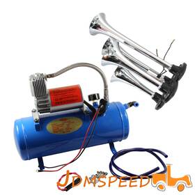 Z004 Jdmspeed Z010 Air Horn 4 Trumpet And 12 Volt Compressor 3ft 150 Db Hose Train 125 Psi Kit Truck