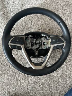 1035161am50 Jeep 2014-2018 Cherokee Steering Wheel Black Leather Oem