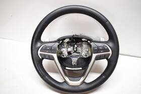 1we231xlad Jeep 14-21 Grand Cherokee Black Leather Paddle Shift Steering Wheel E357