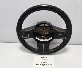 6dg55dx9ab Jeep 2017 Oem Wrangler Jk Driver Steering Wheel Leather Black Assembly