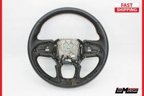 6pk622x7ad Jeep 2021-2022 Grand Cherokee L Steering Wheel Black Leather Oem