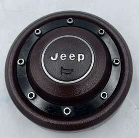Jeep 87 88 89 90 91 92 93 94 95 Wrangler Yj Cj Xj Cherokee Steering Wheel Horn Button Pad Burgundy