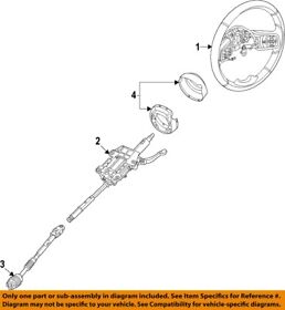 6rn471x7aa Jeep Chrysler Oem 2018 Wrangler-steering Wheel