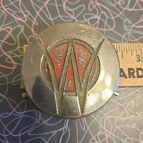 D-7064 Jeep 1940s 1950s Willys Horn Button Emblem Steering Wheel Center Cap