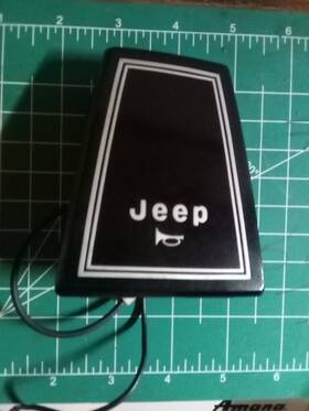 Non-3 Jeep 85-91 Fsj Cherokee Xj Mj Wagoneer Steering Wheel Center Horn Button Emblem