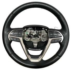 P1we233x9aj Jeep 2017 Grand Cherokee Leather Steering Wheel With Cruise Oem #l2-2