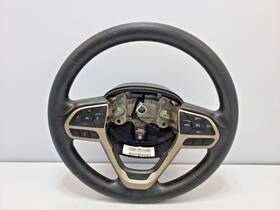 P6mh721s5 Jeep 2014-2021 Oem Cherokee Steering Wheel With Switches Leather Black