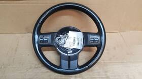 235.ch9212 Jeep/plymouth Truck 11 12 13 14 15 16 17 18 Wrangler Black Leather Steering Wheel With Nav Radio
