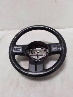 235.ch9216 Jeep/plymouth Truck Jk Wrangler Oem Black Leather Steering Wheel 2011-2017 142929