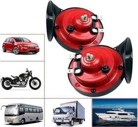 Jesokiibo 760273063828 300db Double Horn Pack 12v Waterproof - Trucks Trains Ships Red