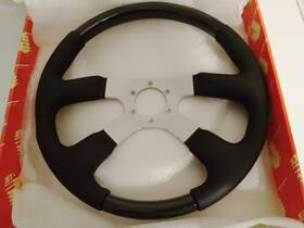 V310.36 Jet New Rare Volante Steering Wheel Black Leather Riviera Break Carbonio Italy