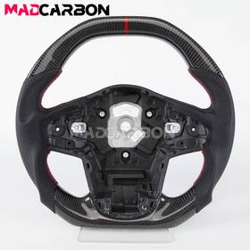5a5fc42 Jianggai Real Carbon Fiber Steering Wheel Fits 2020-2025 Toyota Gr Supra A90 Mk5 Flat Top