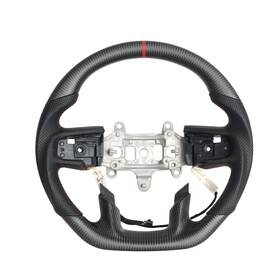 6wf931traa Jianggai Matte Carbon Fiber Steering Wheel For Dodge Ram Trx 1500 With Heated 2019-2024