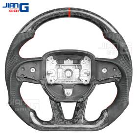 Jianggai 752356294830 Forged Carbon Fiber Steering Wheel Fit Dodge Challenger Charger 15 With Heated