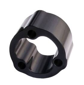 13320 Joes Racing Products Steering Wheel Spacer - 2 In Thick Aluminum Black Each