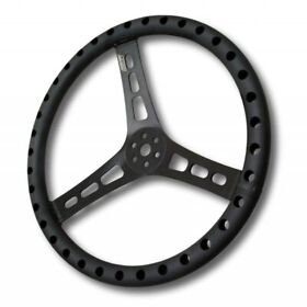 13516-b Joes Racing Products 16inch Dished Steering Wheel Black