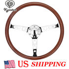 Kd8246 Kyostar Classic Wood Grain Round Hole Polished Spoke Steering Wheel