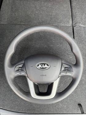 56100-1w182-huds Kia 56100-1w180-hu Oem Black Leather Steering Wheel For 2012-2017 Rio