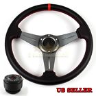 Knockoffparts0128291 Knockoffparts For Mazda Miata Red Stitch Gunmetal Steering Wheel Hub
