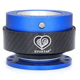 Kd8305be Kyostar New Steering Wheel Quick Release Control Hub Kit Real Carbon Fiber Blue