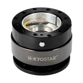 Kd8307bk Kyostar Car Steering Wheel Aluminum Quick Release Hub Adapter Kit 12 Bolts Slot Black