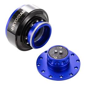 Kd8313be Kyostar Blue Car Steering Wheel Quick Release Hub Adapter Snap Off Boss Kits Universal