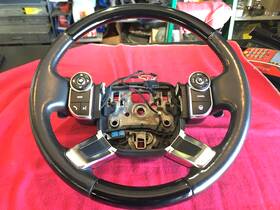 307672150-af Land Rover 2013-2022 Range L405 Autobio Leather Wood Steering Wheel Oem Grand Black