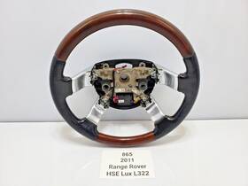 Ah423600ec Land Rover 2003-2012 Oem Range Hse L322 Leather Steering Wheel Black
