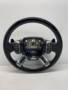 Gk52-3f563-gd Land Rover 14-17 Range L405 Wood Steering Wheel Heated Leather Assembly 1331 Oem