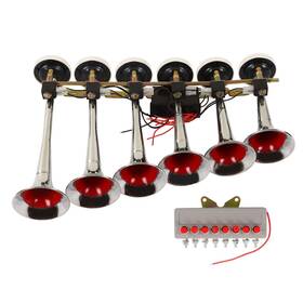 Leapiturepry05emnsi Leapiture 6 Trumpet Air Horn Replacement For Trucks Buses Boats Dc 12v 24v 160db Electr