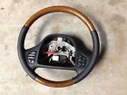 A-n67 Leather Wheel Controll Wood 99 Cruse Lincoln Steering Switches Grain