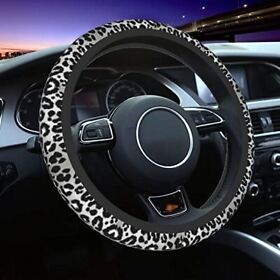 Leopard Gray Cheetah Pattern White Black Cool Rubber Car Decor Cute Funny F
