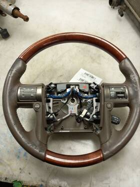 Brown-la00 Lexus 235.le1211 11 Gx460 Steering Wheel Woodgrain With Controls