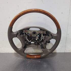 235.le1303 Lexus 03 2003 Gx470 Oem Steering Wheel Wood Grain - See Images