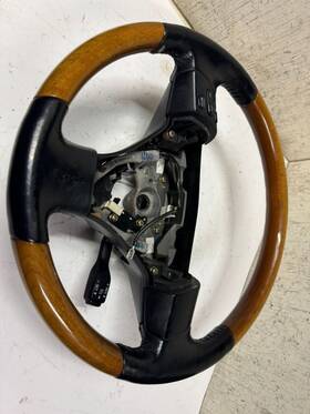 235.le1607 Lexus 2007 Rx350 Steering Wheel Woodgrain With Cruise Control Oem