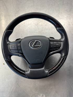 45100-50441 Lexus 2018 2019 2020 Ls500 Premium Leather And Wood Steering Wheel Oem