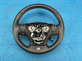 45100-50510 Lexus Ls460 Ls600hl Steering Wheel With Switches Black/red Lp33 Leather 13-17 Oem