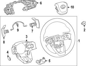 45100-60f00-c0 Lexus Genuine Steering Wheel