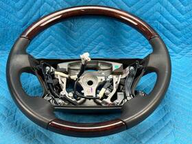 4510060630c2 Lexus Lx570 Steering Wheel With Wood Trim And Cruise Switch Black 2008-2011 Oem