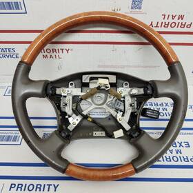 45103-30240 Lexus 98-00 Ucf20 Ls400 Leather Wood Steering With Cruise Control Switch Oem