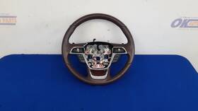 235.fd2220 Lincoln 20 Navigator Black Label Steering Wheel With Control Mahogany Red