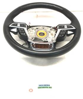 2501779-a Lincoln 2017-2020 Continental Driver Steering Wheel Leather With Heated Oem