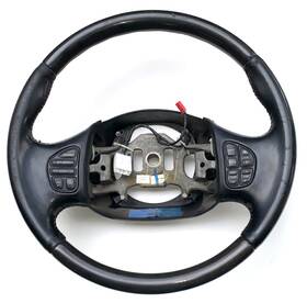 2c6a-3f563-aaw Lincoln Oem 2002-2003 Blackwood Leather Steering Wheel With Buttons - Black