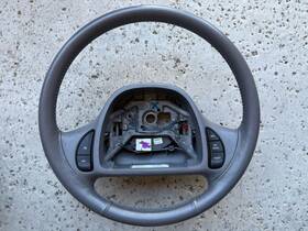 F50c-5128xx-l Lincoln 1995-1997 Continental Leather Steering Wheel With Cruise Control Gray Oem