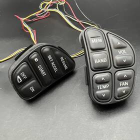 F5vf-14k147-cb Lincoln 1995 1996 1997 Towncar Steering Wheel Buttons Cruise Control Radio A/c