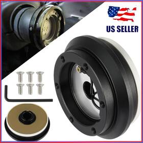 E16601cp126s Ljtautoparts Black Steering Wheel Short Hub Adapter 1994-2017 Fits Honda Accord Civic
