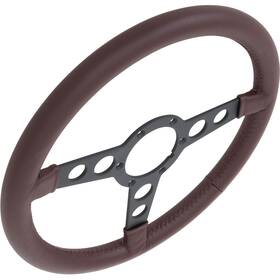 F282121 Lokar Performance Products 1969-76 Firebird Formula - Burgundy Leather Steering Wheel With Black Center