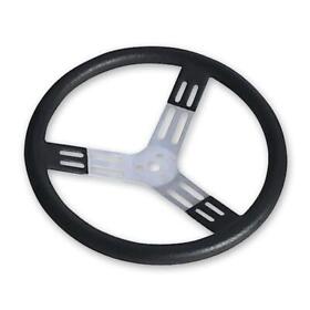52-56820 Longacre 15 In Alum Bump Grip Steering Wheel Black
