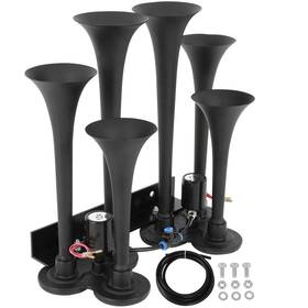 13283299 Luxfineparts For Ford Chevy Ram Toyota 6 Trumpet Train Air Horn Kit Loud Truck Pickup 135db